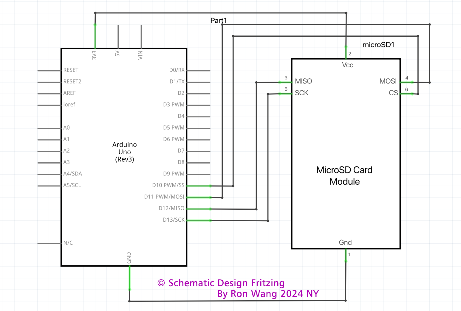 SD Card test Circuit Arduino