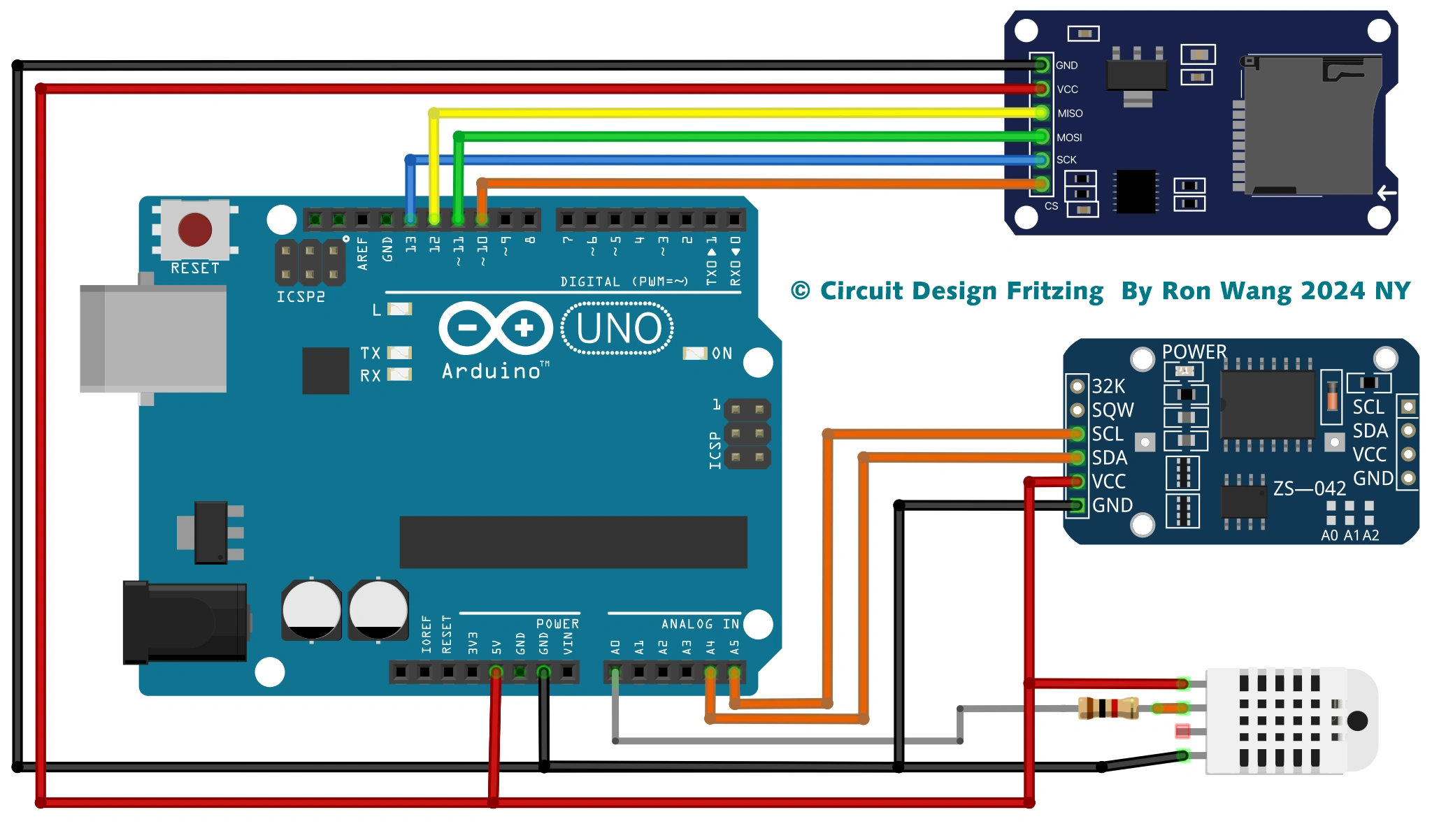  Arduino Project 043 - SD CardTemperature Datalogger