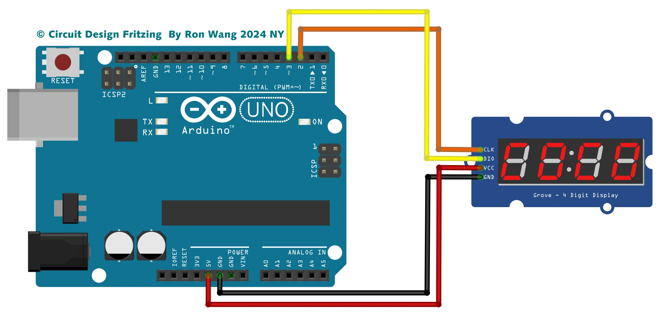 Arduino TM1637 Digital Circuit