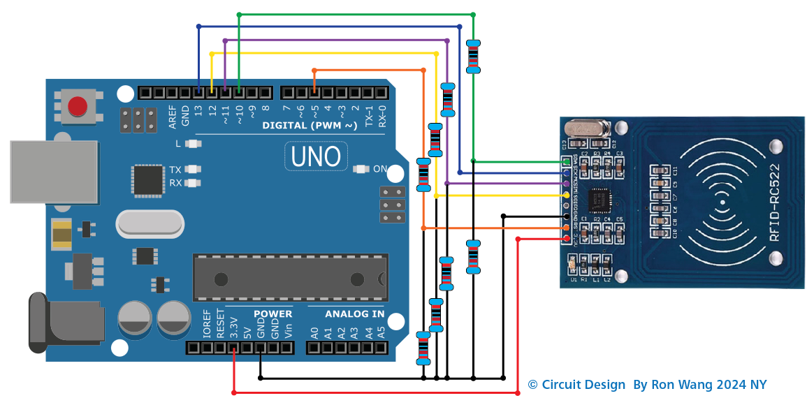 Arduino RFID RC522 Resistor