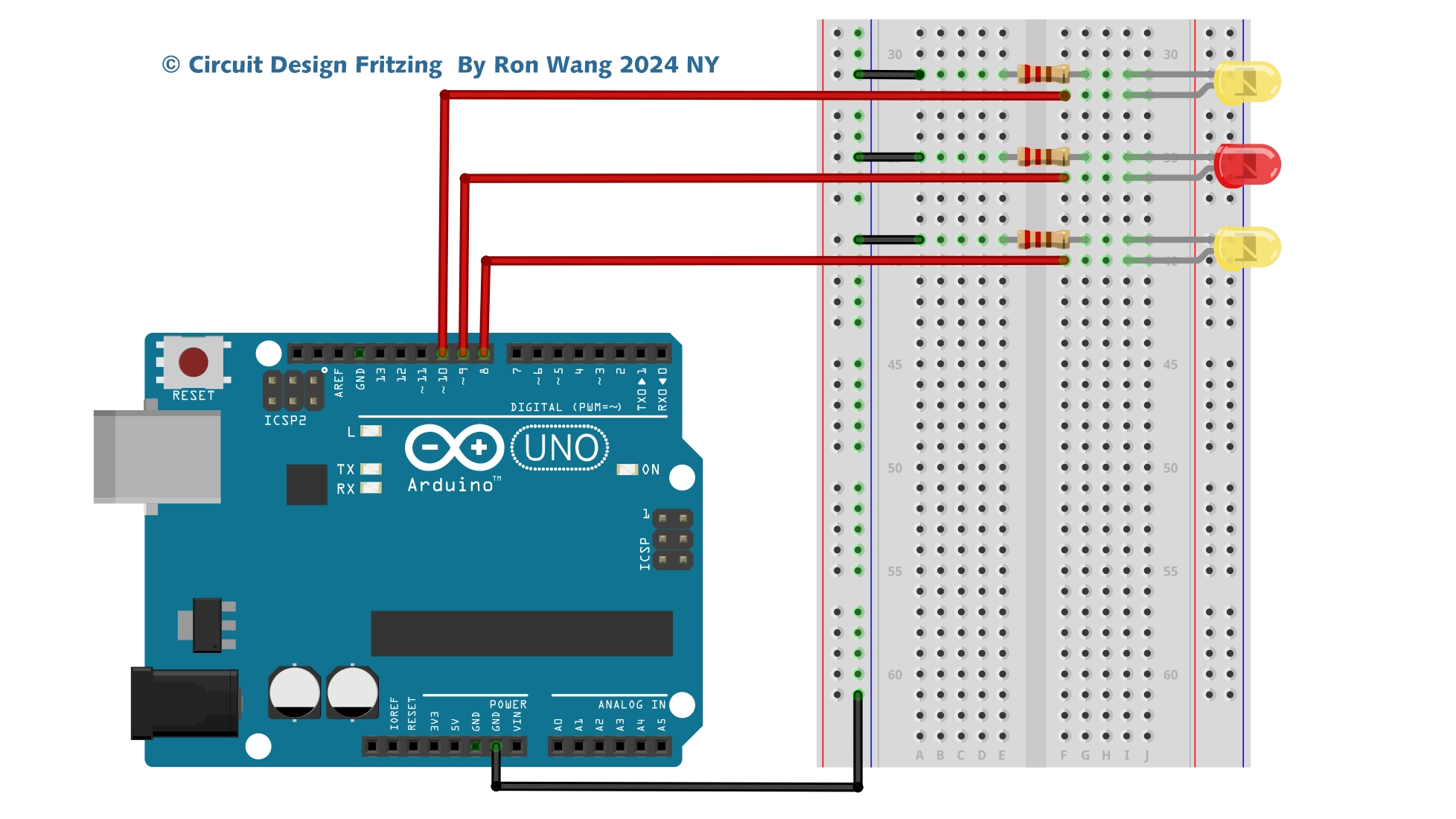 Arduino Project 009 - LED Fire Effect