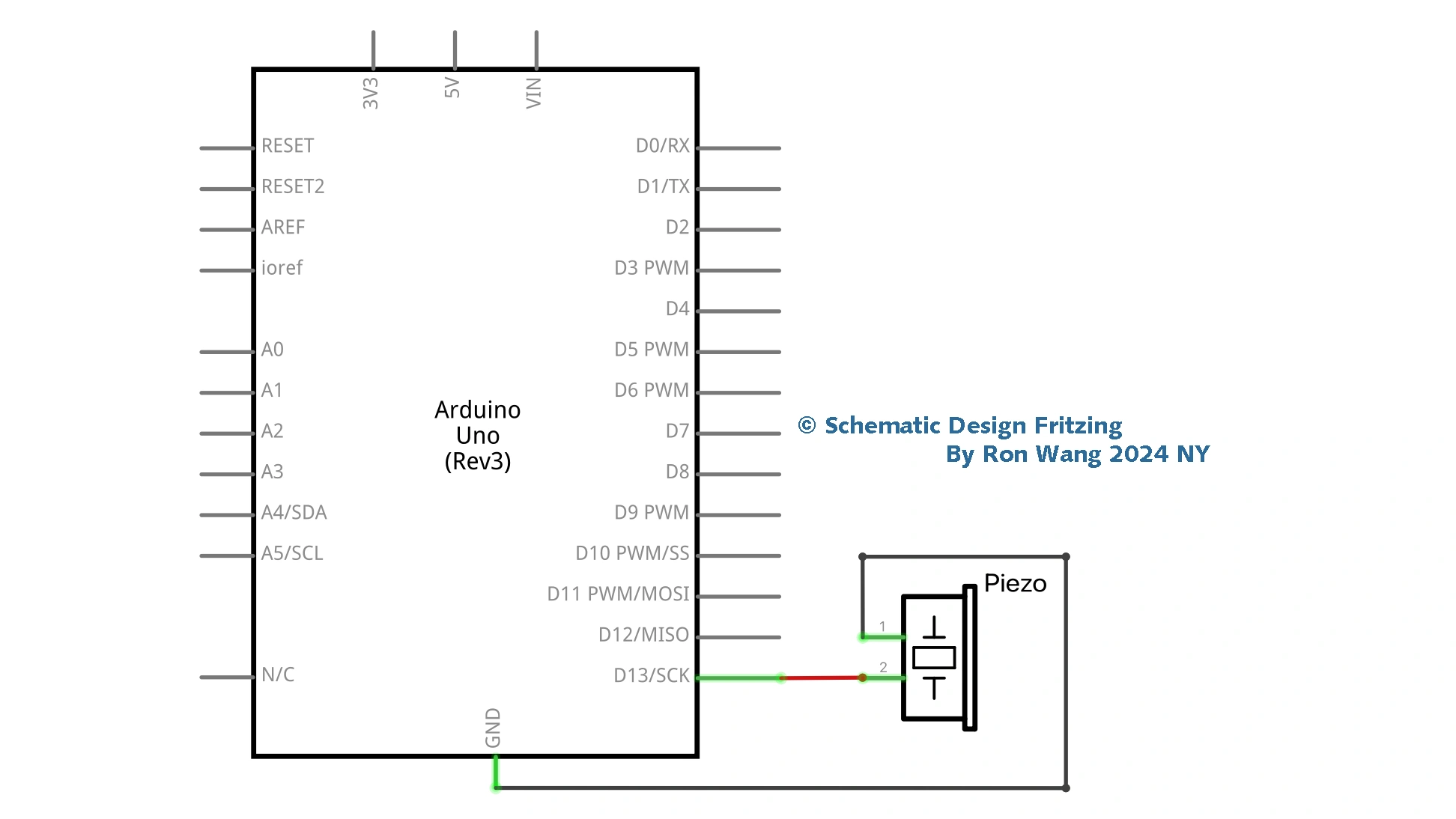  Piezo Sounder Alarm Schematic