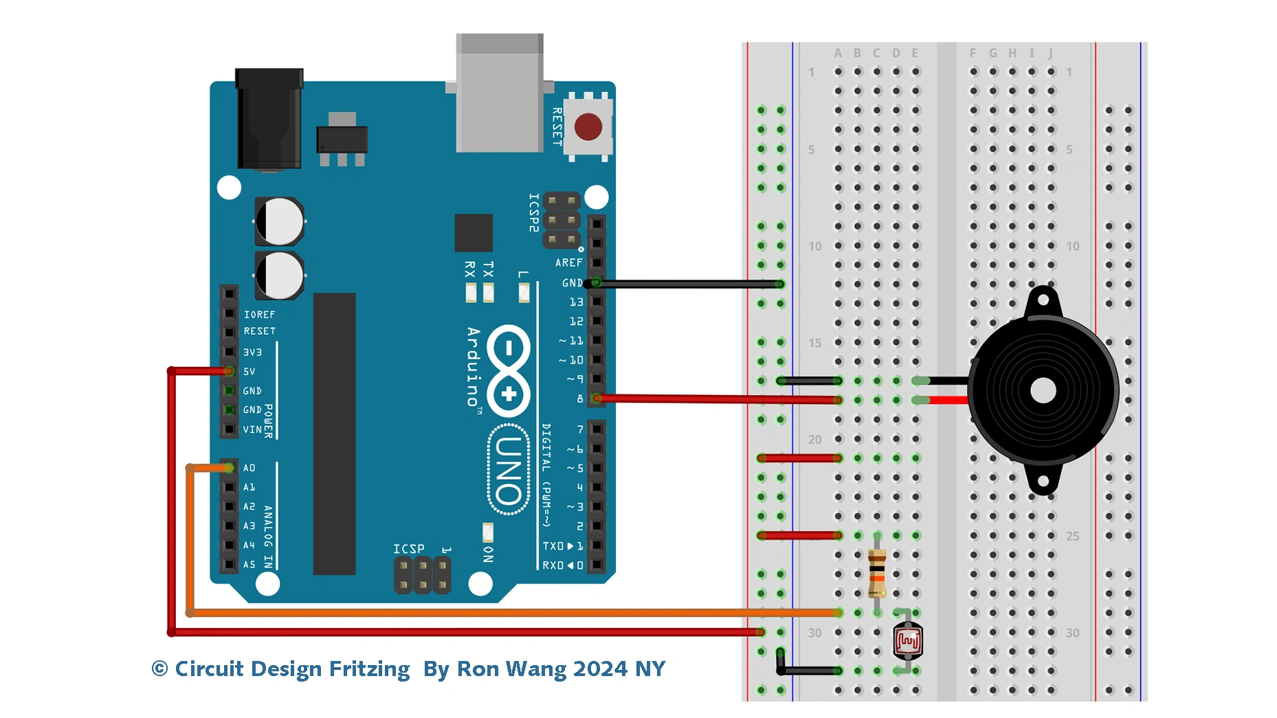 Arduino Project 014 - Light Sensor 