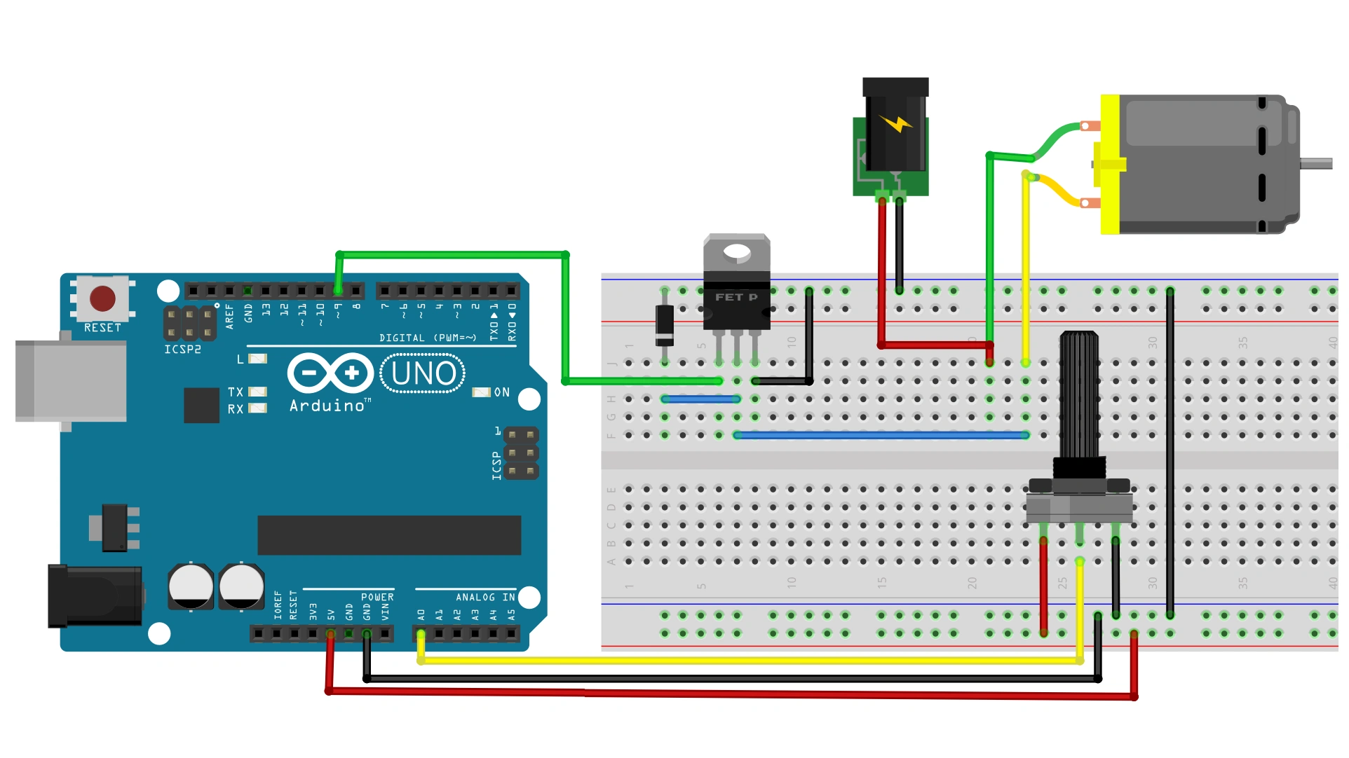 Arduino Project 015 - Simple Motor Control