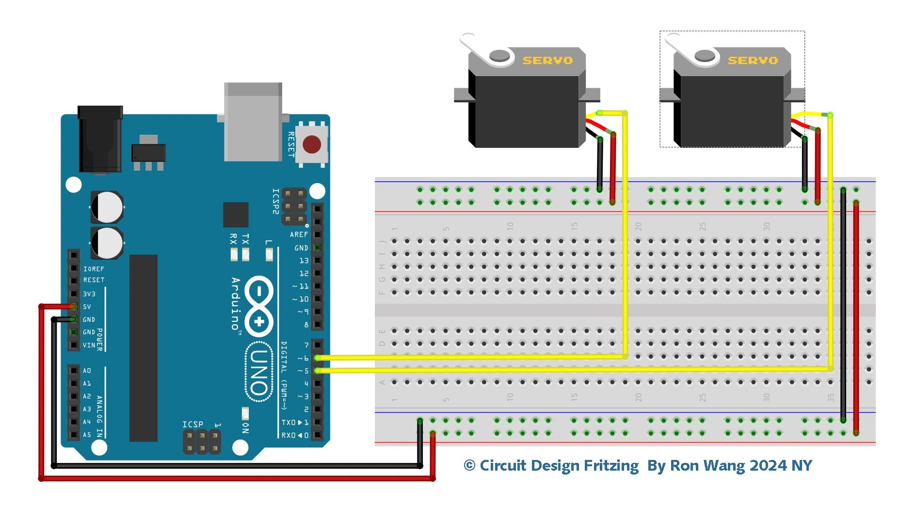 Arduino Project 026 - Dual Servo Control