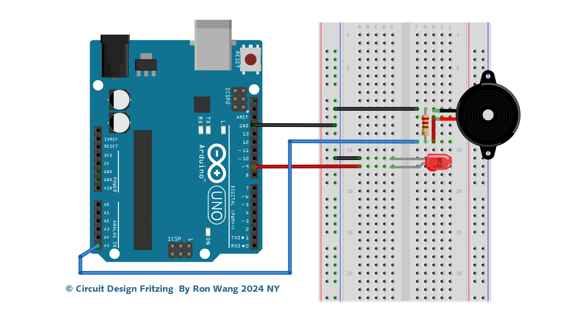 Arduino Project 013 - Piezo Knock Sensor 