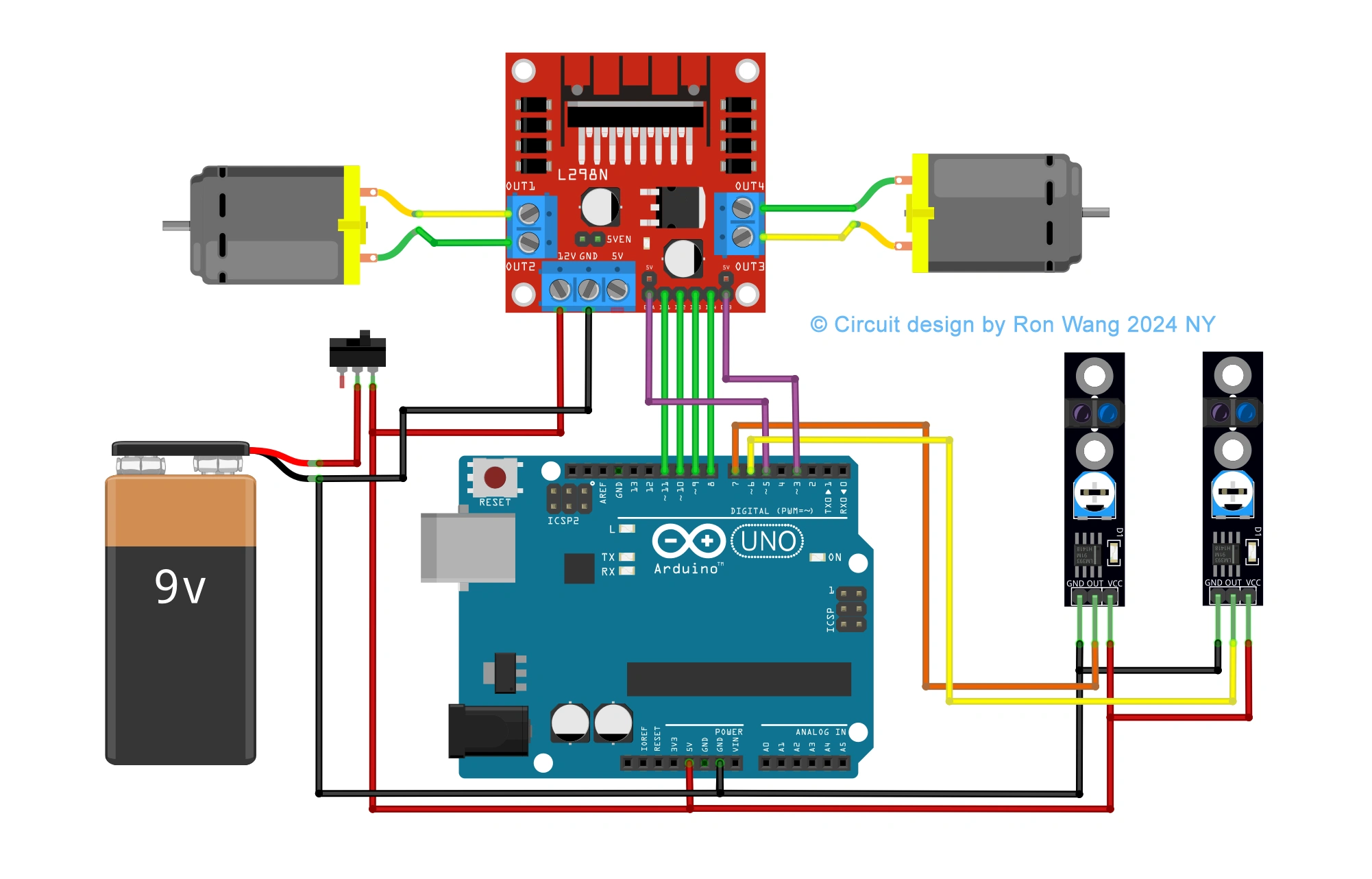 Arduino Project 030 - Line Following Robot