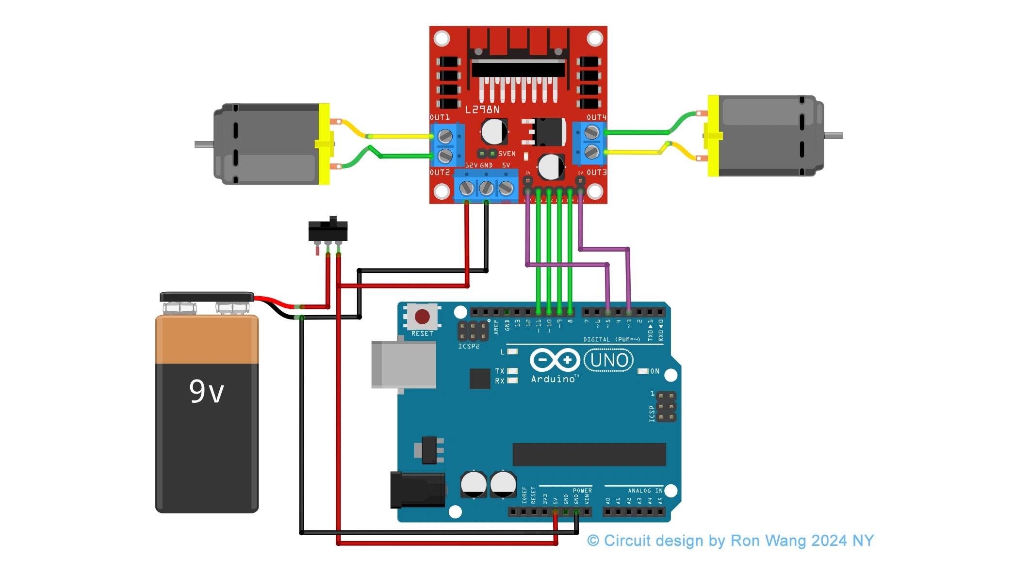 Arduino Project 030A - Dual Motor Driver L298N