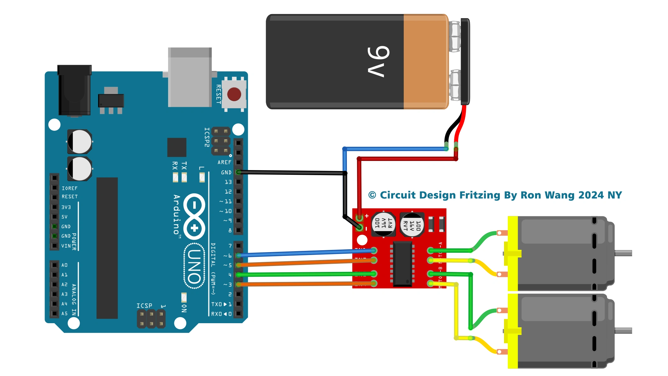 arduino MX1508 Motor Driver Dual Circuit