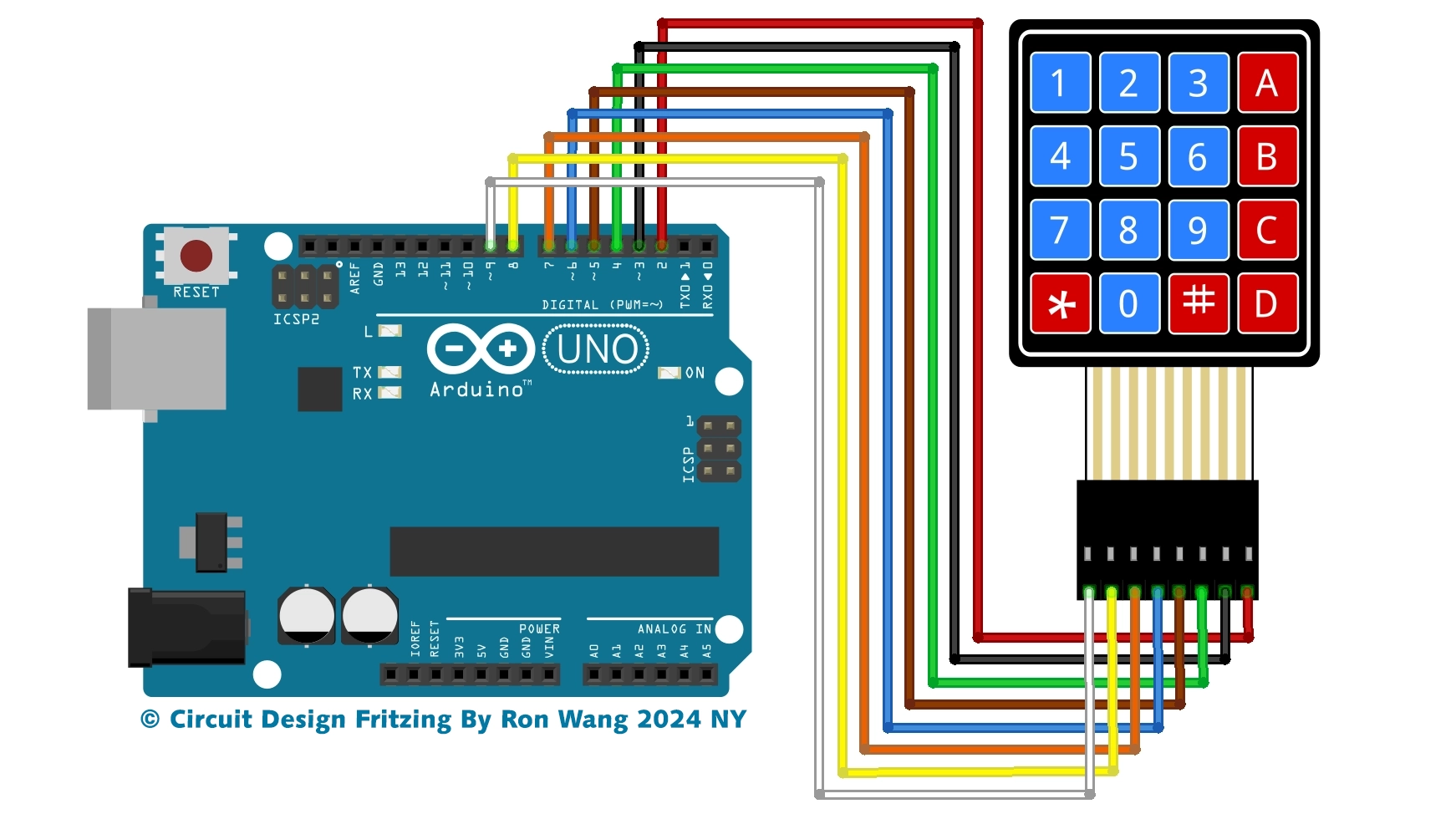 Arduino Project 035 - Keypad 4X4 or 4X3