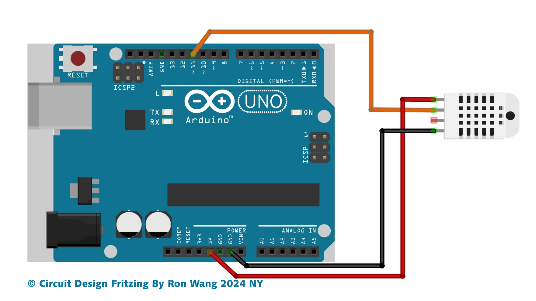 Arduino Project 036 - DTH Temperature and Humid Sensor