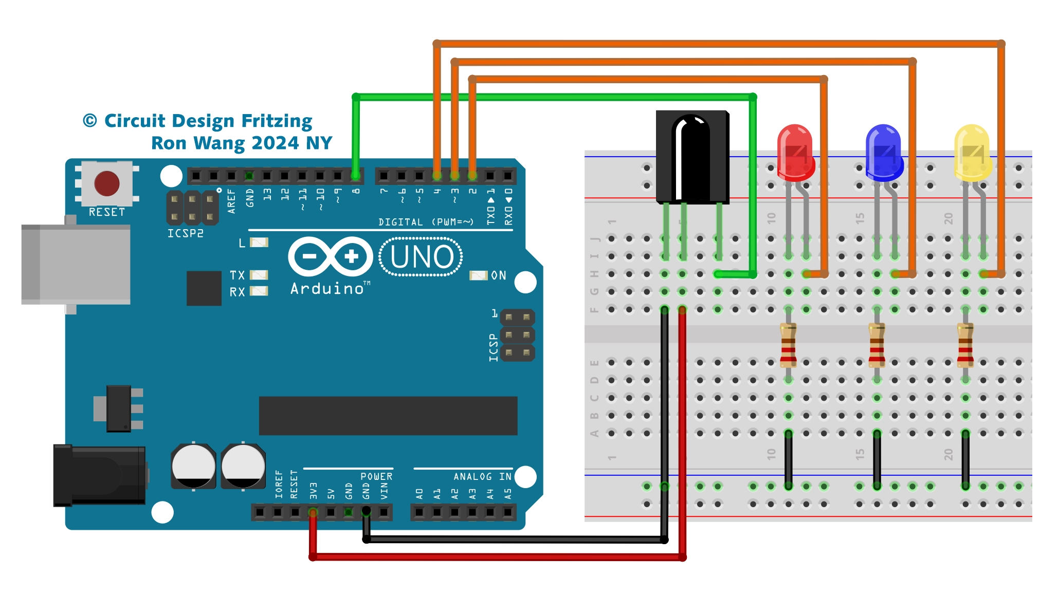 Arduino Project 050 - IR Remote Control Light