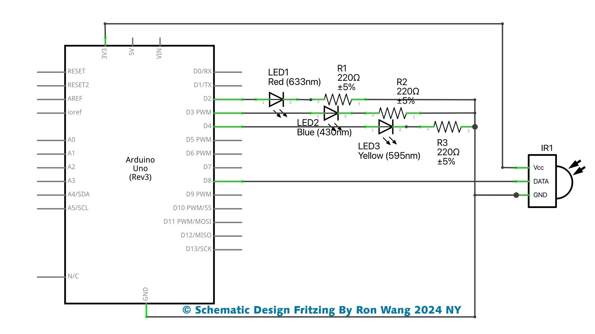 50 IR Remote Control Light Schematic